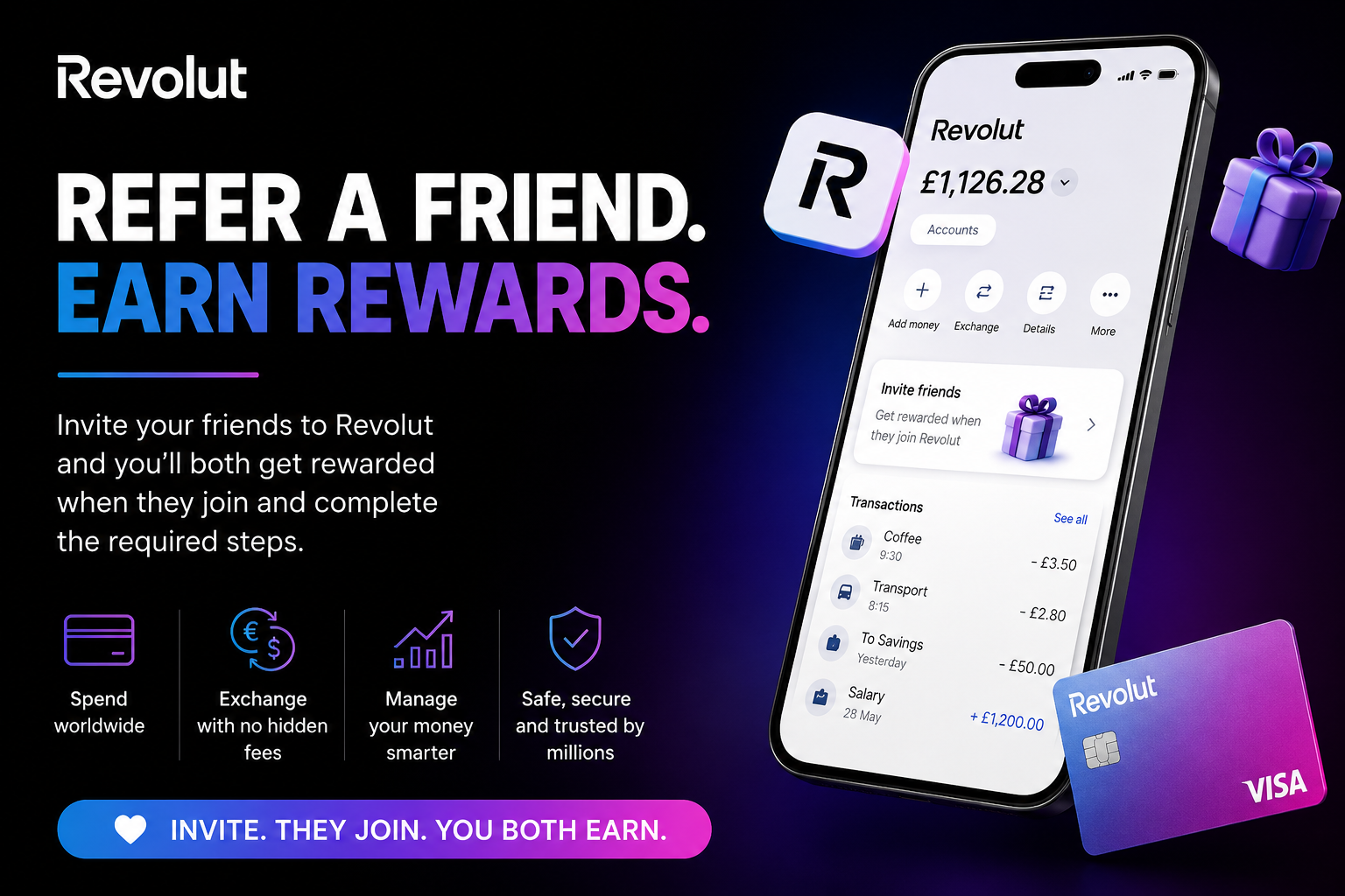 Join Revolut and earn rewards