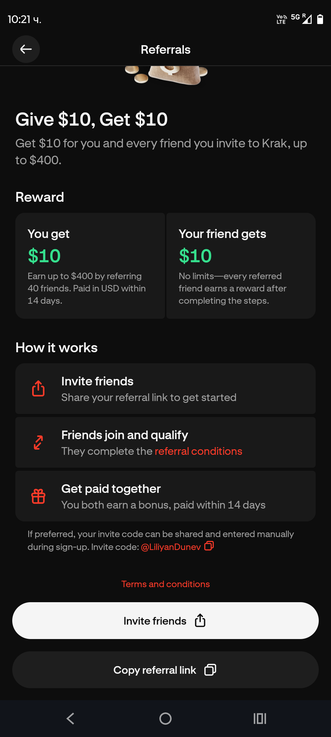 Krak wallet easy 3 steps  and  get your reward 