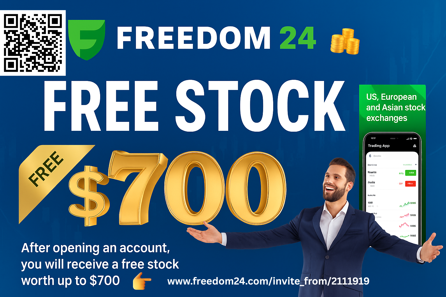 Get a FREE Stock Worth up to $700