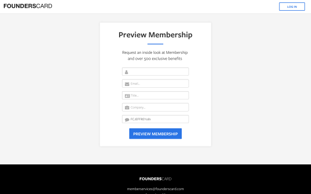 Founders Card Membership