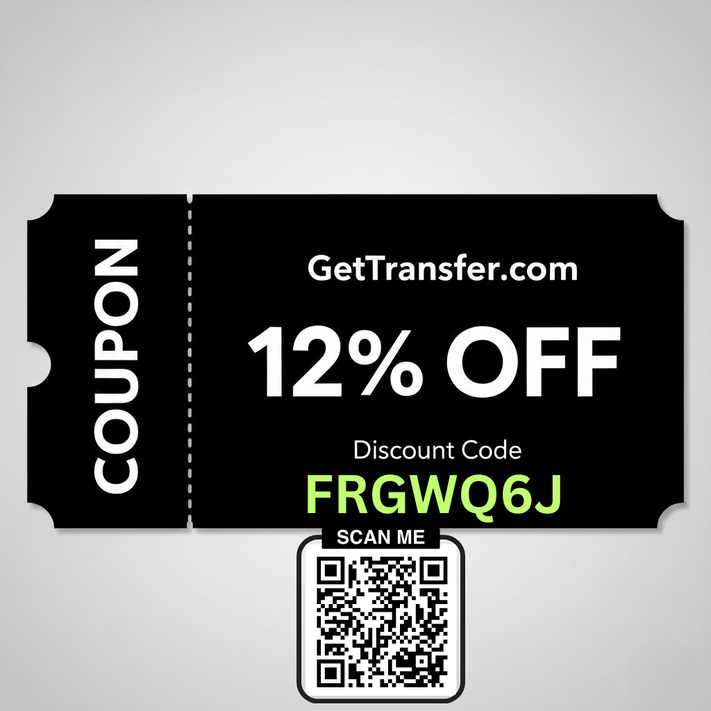 Cheap Airport & Hotel Transfers  Promo Code FRGWQ6J